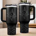 Bound By Love, Connected For Life - Family Personalized Custom Engraved 40oz Tumbler With Handle - Mother's Day, Gift For Grandma