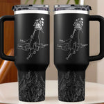 The Hands That Raised Us, The Love That Guides Us - Family Personalized Custom Engraved 40oz Tumbler With Handle - Mother's Day, Gift For Family