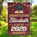 Cheers To Your Amazing Achievement - Family Personalized Custom Flag - Graduation Gift For Family