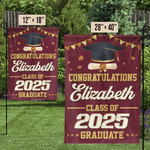 Cheers To Your Amazing Achievement - Family Personalized Custom Flag - Graduation Gift For Family