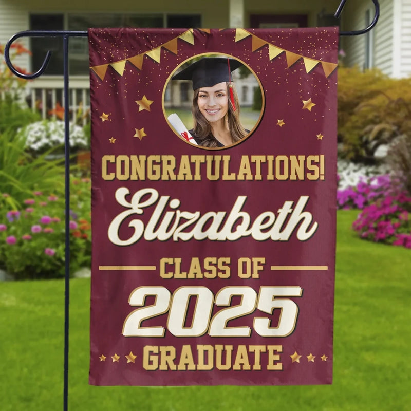 Custom Photo Dreams Do Come True - Family Personalized Custom Flag - Graduation Gift For Family Members, Siblings, Brothers, Sisters