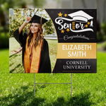 Custom Photo The Journey To Success Has Just Begun - Family Personalized Custom Yard Sign - Graduation Gift For Family