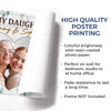 Custom Photo To My Daughter, With Love And Pride - Family Personalized Custom Horizontal Poster - Mother's Day, Gift For Mom, Daughter