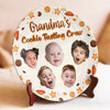 Custom Photo Grandma’s Sweetest Taste Testers - Family Personalized Custom Ceramic Plate - Mother's Day, Gift For Mom, Grandma