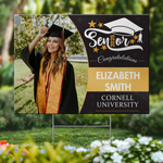 Custom Photo The Journey To Success Has Just Begun - Family Personalized Custom Yard Sign - Graduation Gift For Family