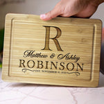 Where Love Always Grows - Couple Personalized Custom Engraved Wooden Cutting Board - Gift For Couple