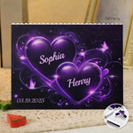 Together In Love, Forever In Heart - Couple Personalized Custom Horizontal Rectangle Shaped Building Brick Blocks - Gift For Couple