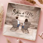 Forever Starts With You - Couple Personalized Custom Full-Print Jewelry Dish - Gift For Husband, Wife, Couple