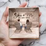 Forever Starts With You - Couple Personalized Custom Full-Print Jewelry Dish - Gift For Husband, Wife, Couple