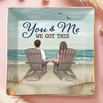 Forever Starts With You - Couple Personalized Custom Full-Print Jewelry Dish - Gift For Husband, Wife, Couple