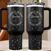 Not Everyone Gets A Brother Like Me, Lucky You - Family Personalized Custom Engraved 40oz Tumbler With Handle - Gift For Family Members, Siblings, Brothers, Cousins, Best Friends