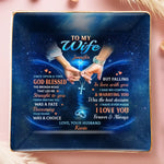 A Love Blessed By God, A Bond Forever Strong - Couple Personalized Custom Full-Print Jewelry Dish - Gift For Husband, Wife, Couple