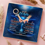 A Love Blessed By God, A Bond Forever Strong - Couple Personalized Custom Full-Print Jewelry Dish - Gift For Husband, Wife, Couple