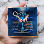 A Love Blessed By God, A Bond Forever Strong - Couple Personalized Custom Full-Print Jewelry Dish - Gift For Husband, Wife, Couple