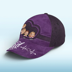 Dad, Our Hearts Belong To You - Family Personalized Custom Hat, All Over Print Classic Cap - Father's Day, Gift For Dad, Grandpa, New Dads