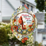 Cardinals Appear When Love Is Near - Memorial Personalized Custom Wind Spinner - Sympathy Gift For Family