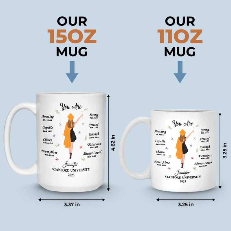 Believe In Yourself And All That You Are - Family Personalized Custom Mug - Graduation Gift For Daughter, Granddaughter, Sister
