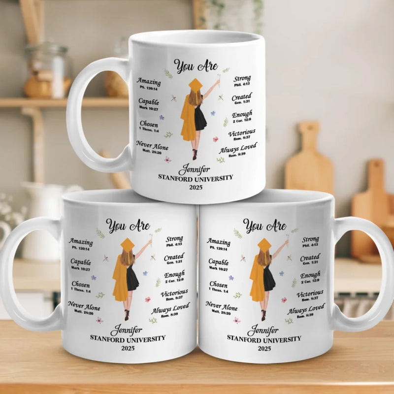 Believe In Yourself And All That You Are - Family Personalized Custom Mug - Graduation Gift For Daughter, Granddaughter, Sister