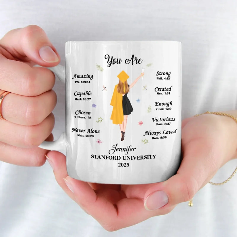 Believe In Yourself And All That You Are - Family Personalized Custom Mug - Graduation Gift For Daughter, Granddaughter, Sister
