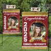 Custom Photo Dreams Turned Into Reality - Family Personalized Custom Flag - Graduation Gift For Family Members, Siblings, Brothers, Sisters