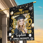Custom Photo A Journey Worth Every Step - Family Personalized Custom Flag - Graduation Gift For Family
