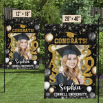Custom Photo A Journey Worth Every Step - Family Personalized Custom Flag - Graduation Gift For Family