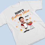 Custom Photo Master Of The Grill - Family Personalized Custom Unisex T-shirt, Premium T-shirt, Hoodie - Father's Day, Gift For Dad, Grandpa, Husband