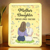 Always My Mother, Forever My Friend - Family Personalized Custom LED Mirror Frame Lamp - Mother's Day, Gift For Mom, Daughter