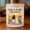 Together Beyond Time - Dog Personalized Custom Printed Glass Jar With LED Candle - Gift For Pet Owners, Pet Lovers