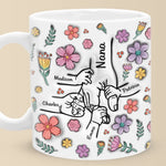 The Most Beautiful Flowers Bloom In A Mother’s Love - Family Personalized Custom 3D Inflated Effect Printed Mug - Mother's Day, Gift For Family