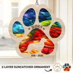 Memories Shine Bright - Memorial Personalized Window Hanging Suncatcher Ornament - Sympathy Gift For Dog Lovers