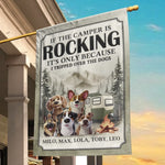 Welcome To Camp Paws & Relax - Dog Personalized Custom Flag - Gift For Dog Lovers, Campers
