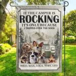 Welcome To Camp Paws & Relax - Dog Personalized Custom Flag - Gift For Dog Lovers, Campers