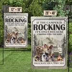 Welcome To Camp Paws & Relax - Dog Personalized Custom Flag - Gift For Dog Lovers, Campers