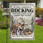 Welcome To Camp Paws & Relax - Dog Personalized Custom Flag - Gift For Dog Lovers, Campers