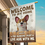 My House, My Rules - Dog Personalized Custom Flag - Gift For Dog Lovers, Pet Parents