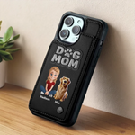 Where Paws Go, Love Follows - Dog Personalized Custom Leather Flip Wallet Phone Case - Gift For Dog Lovers, Women