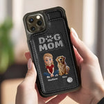 Where Paws Go, Love Follows - Dog Personalized Custom Leather Flip Wallet Phone Case - Gift For Dog Lovers, Women