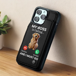 Love At First Paw Print - Dog & Cat Personalized Custom Leather Flip Wallet Phone Case - Gift For Dog Lovers, Pet Lovers