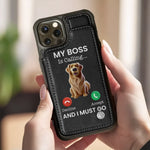 Love At First Paw Print - Dog & Cat Personalized Custom Leather Flip Wallet Phone Case - Gift For Dog Lovers, Pet Lovers