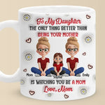 Seeing You Become A Mom Makes Me So Proud - Family Personalized Custom 3D Inflated Effect Printed Mug - Mother's Day, Gift For Mom, Daughter, New Moms