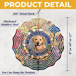 Custom Photo I'm Always With You - Memorial Personalized Custom Wind Spinner - Sympathy Gift For Dog Lovers