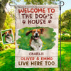 Custom Photo Tail Wags And Paw Prints Only - Dog & Cat Personalized Custom Flag - Gift For Pet Owners, Pet Lovers