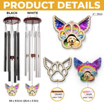 Custom Photo Forever Part Of My Heart - Memorial Personalized Custom Wind Chime Suncatcher - Sympathy Gift For Dog Lovers, Pet Owners