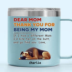 Dogs Make Life Whole - Dog Personalized Custom 14oz Stainless Steel Tumbler With Handle - Gift For Mom, Dog Lovers