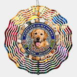 Custom Photo I'm Always With You - Memorial Personalized Custom Wind Spinner - Sympathy Gift For Dog Lovers