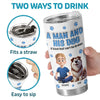 A Man’s Best Friend Is His Dog - Dog Personalized Custom 3D Inflated Effect Printed Tumbler - Gift For Pet Owners, Pet Lovers