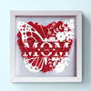 Love You, Always And Forever - Family Personalized Custom Flower Shadow Box - Mother's Day, Gift For Mom, Grandma