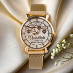 Grandkids Make Life More Grand - Family Personalized Custom Women's Watch - Mother's Day, Gift For Grandma, Mom