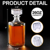 A Good Whiskey, A Great Story - Family Personalized Custom Glass Whiskey Bottle - Father's Day, Gift For Dad, Grandpa